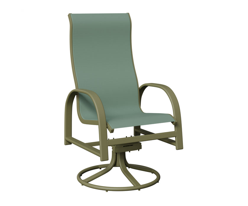 Berlin Gardens Murphy High Back Swivel Rocker Dining Chair
