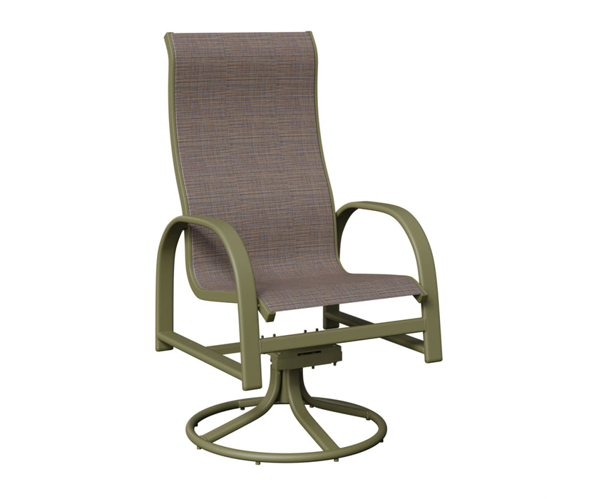 Berlin Gardens Murphy High Back Swivel Rocker Dining Chair