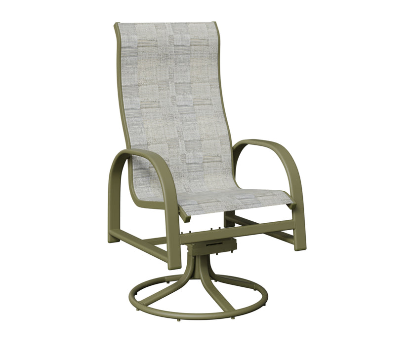Berlin Gardens Murphy High Back Swivel Rocker Dining Chair