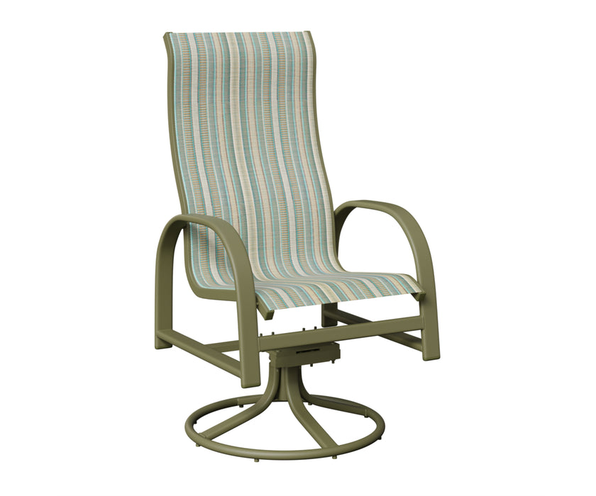 Berlin Gardens Murphy High Back Swivel Rocker Dining Chair
