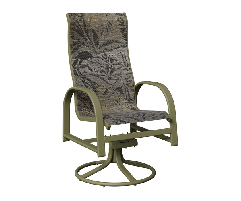 Berlin Gardens Murphy High Back Swivel Rocker Dining Chair
