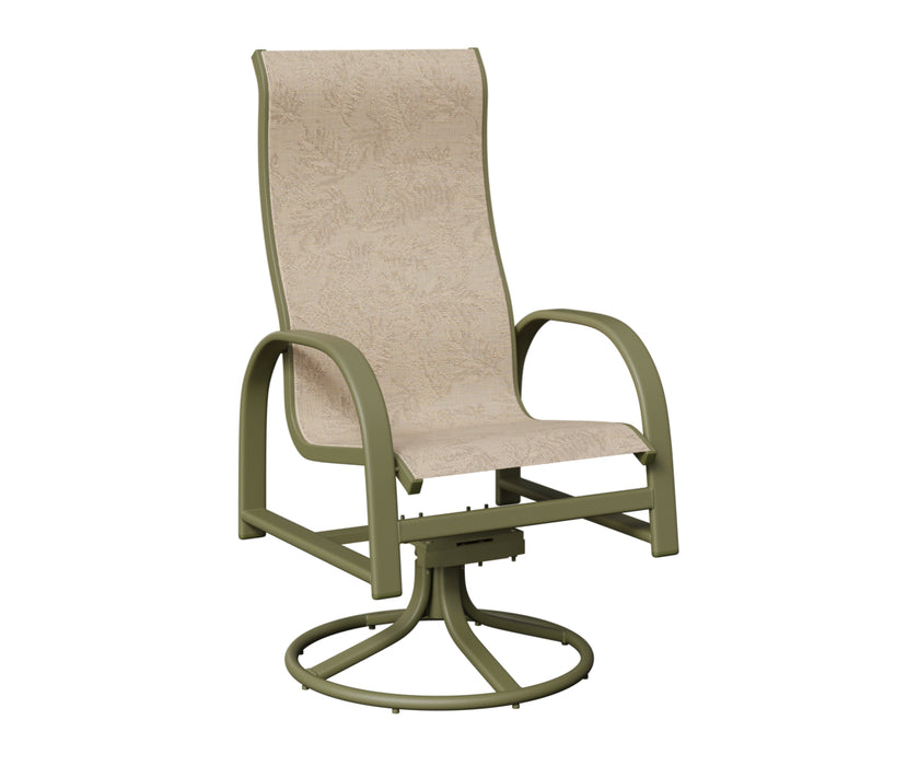 Berlin Gardens Murphy High Back Swivel Rocker Dining Chair
