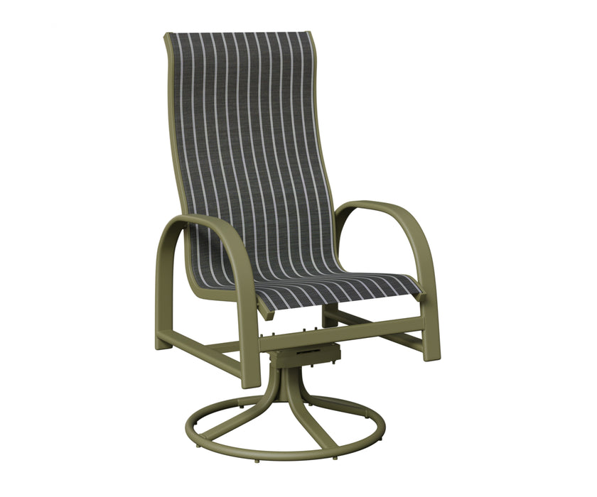 Berlin Gardens Murphy High Back Swivel Rocker Dining Chair