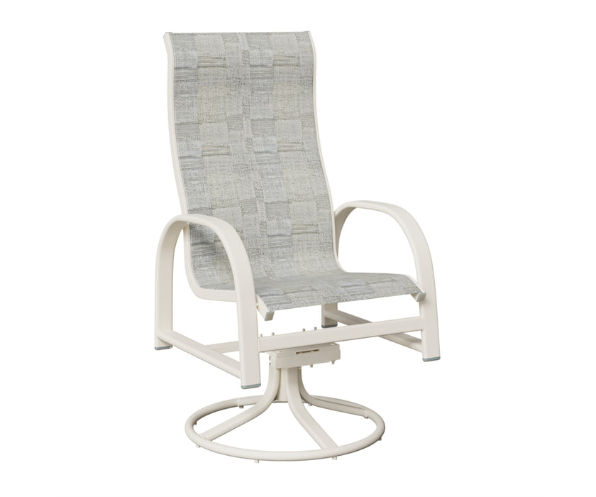 Berlin Gardens Murphy High Back Swivel Rocker Dining Chair