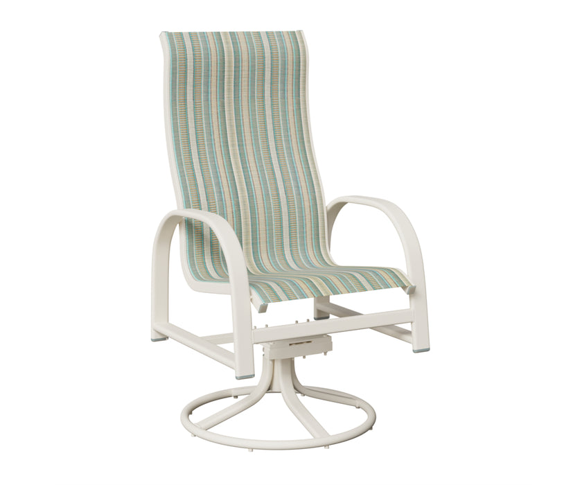 Berlin Gardens Murphy High Back Swivel Rocker Dining Chair