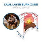 Timberwolf Smokeless Fire Pit 18"