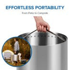 Timberwolf Smokeless Fire Pit 22"