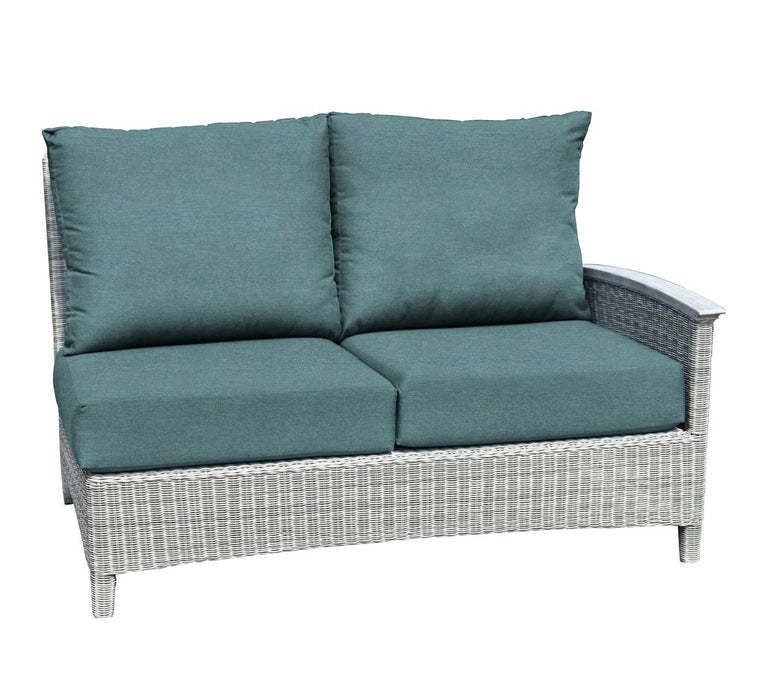 Three Birds Casual Bella Sectional Right Facing Settee Side Facing Armchair
