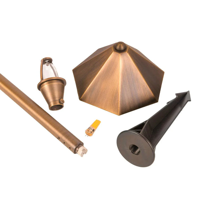 PLB11 Brass LED Low Voltage Pathway Outdoor Lighting Landscape Fixture