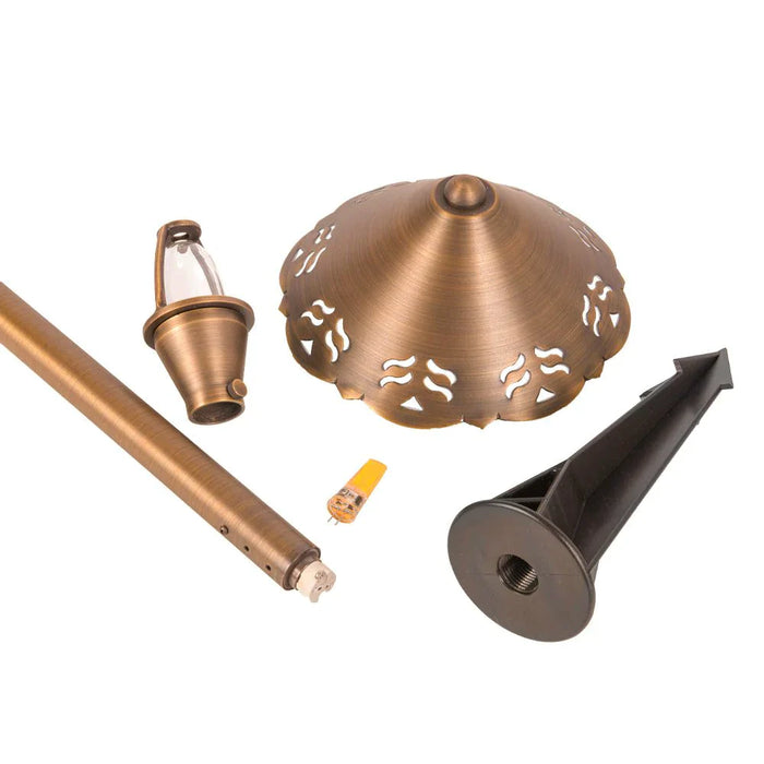 PLB12 Brass LED Low Voltage Pathway Outdoor Lighting Landscape Fixture