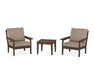 Country Living by POLYWOOD 3-Piece Deep Seating Set