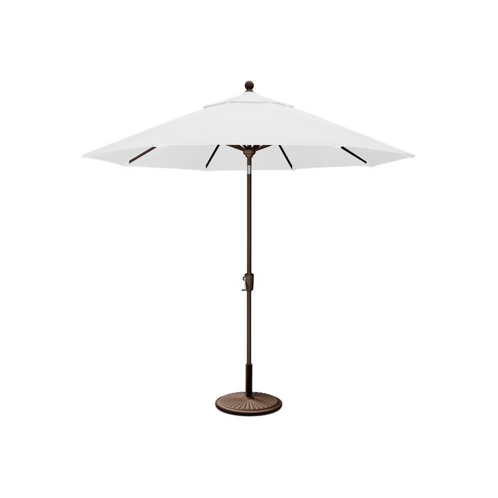 hd desighns 9 foot patio umbrella POLYWOOD 9' Tilt Market Umbrella and Base in Bronze / Natural