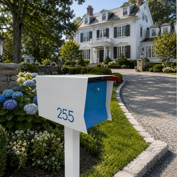 Retrobox-2.0,  in ARCTIC WHITE - Modern Mailbox