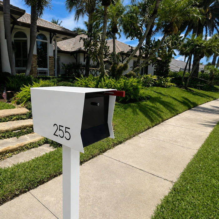 Retrobox-2.0,  in ARCTIC WHITE - Modern Mailbox