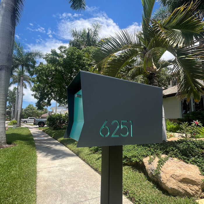 Retrobox-2.0 in DESIGNER GREY - Modern Mailbox