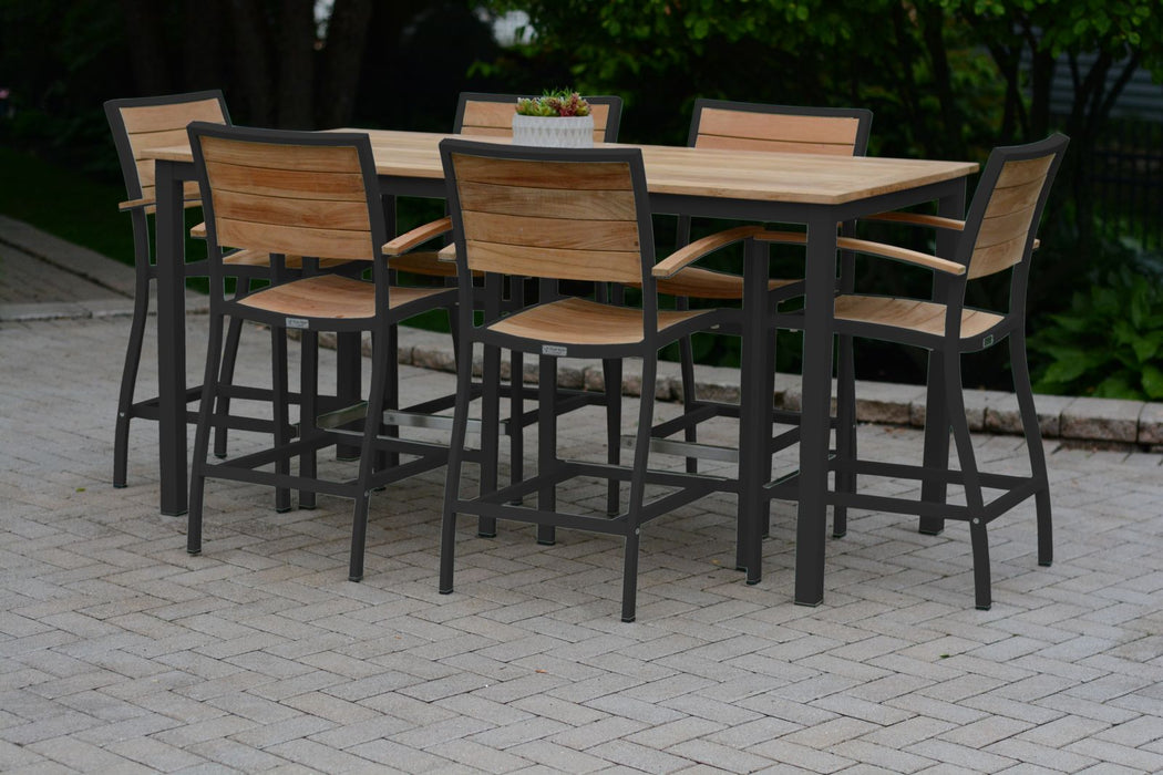 Three Birds Casual SoHo Rectangle Counter Height Table 72"