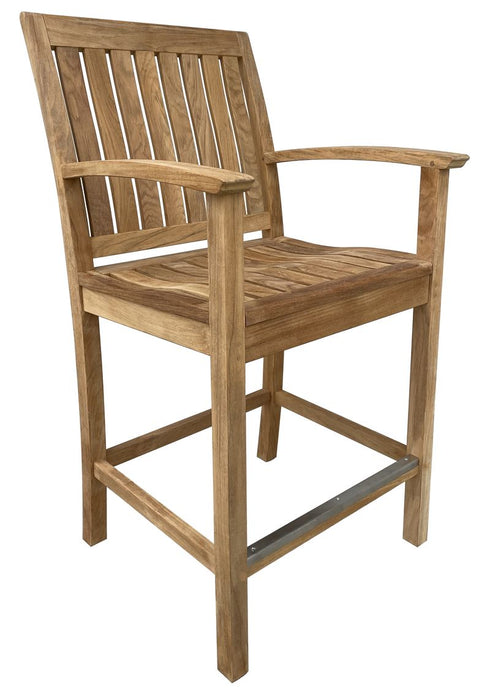 Three Birds Casual St. Lucia Counter Height Chair With Arms