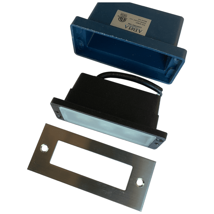 STS02 Outdoor Recessed Brick Wall Light 3000K Warm White Integrated LED Step/ Stair Lighting Fixture