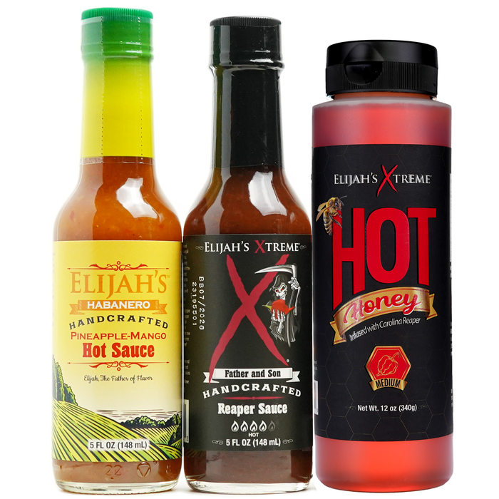 Sweet & Heat Trio Hot Sauce Variety BBQ Pack