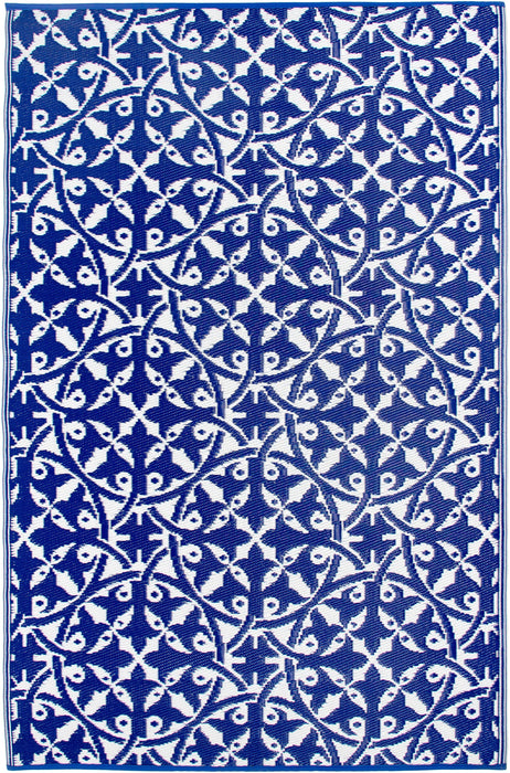 San Juan - Dark Blue Outdoor Rug for Patio FINAL SALE