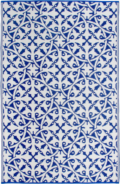 San Juan - Dark Blue Outdoor Rug for Patio FINAL SALE