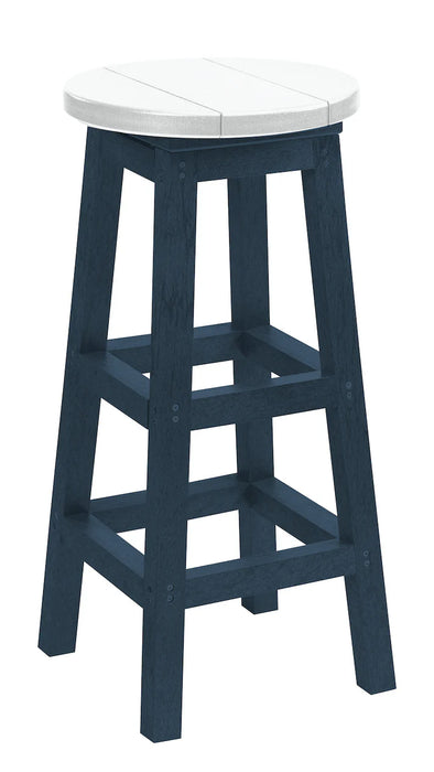 C.R. Plastic Swivel Bar Stool,