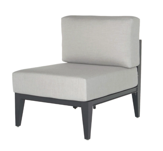 Hanamint Malibu Sectional Middle Club Chair with Cushion