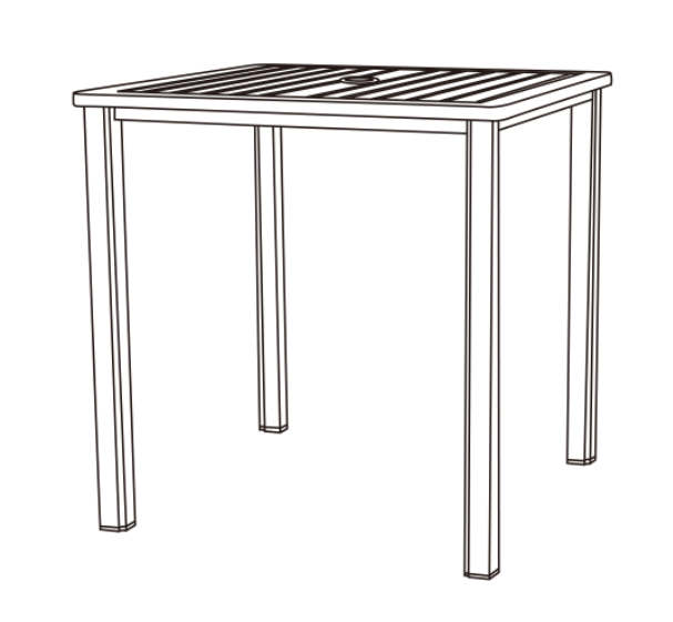 Hanamint Dominion 36" Square Counter Height Table