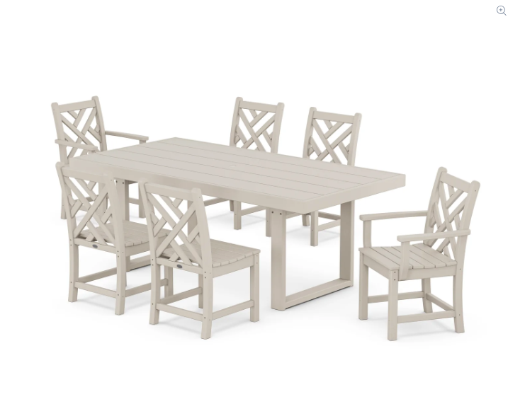 POLYWOOD Chippendale 7-Piece Dining Set