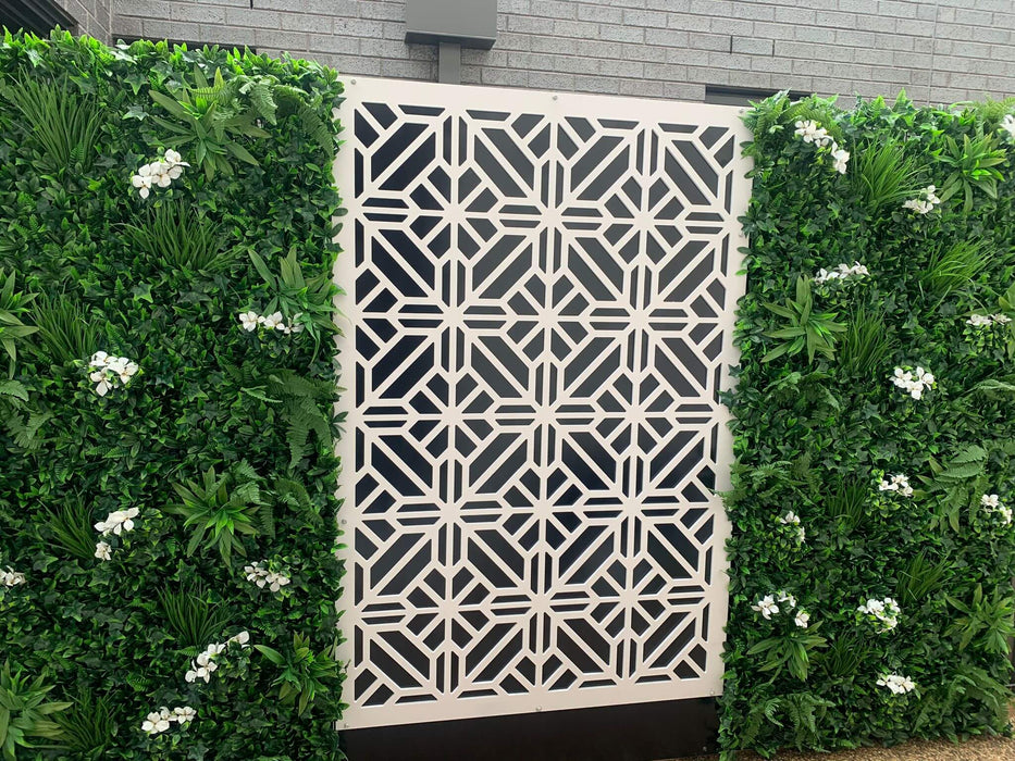 Luxury Snowy White Artificial Vertical Garden 40" x 40" 11SQ FT Commercial Grade UV Resistant