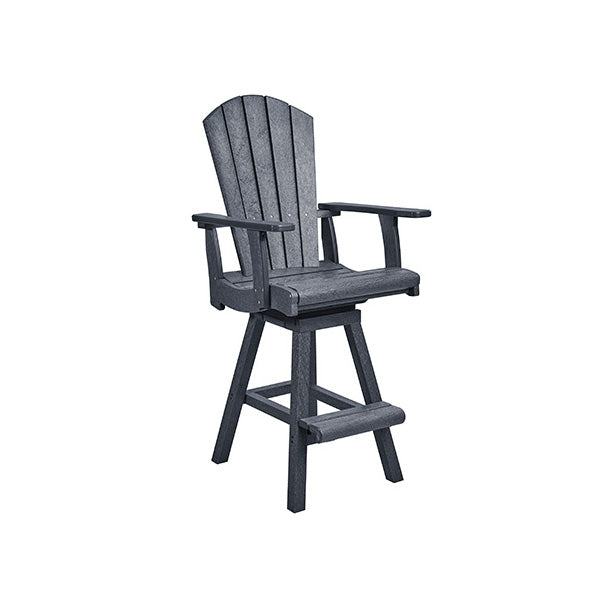 C.R. Plastic Swivel Pub Arm Chair