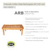 ARB Teak Coffee Table Colorado - Rectangular 50 x 24"