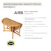 ARB Teak Folding Butterfly Dining Table - Round 48"