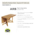 ARB Teak Folding Butterfly Table - Square 48"