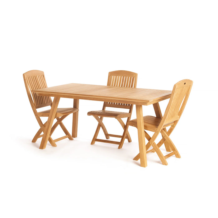 ARB Teak Dining Extension Table Foster - Rectangular 48/67 x 36"