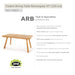 ARB Teak Dining Table Cordele - Rectangular 63 x 36"