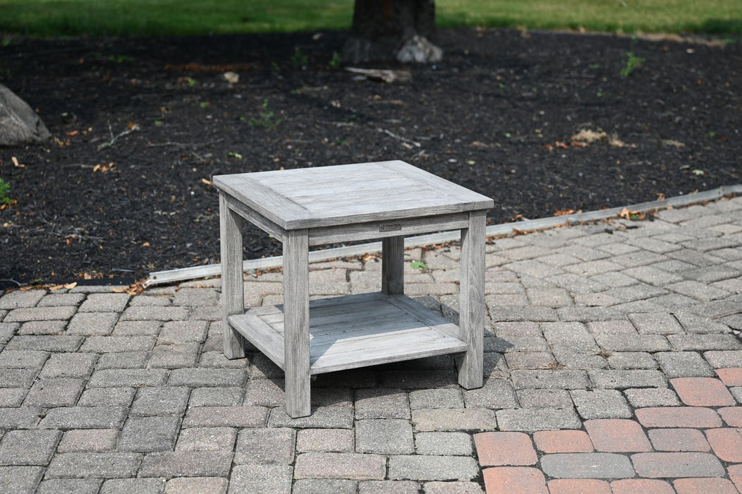 Three Birds Casual Shelburne Side Table With Lower Shelf 22"