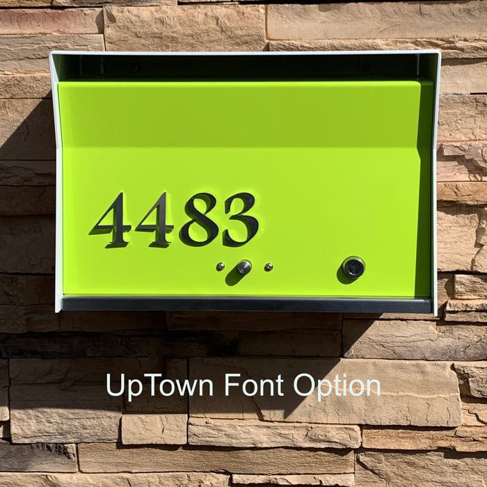 RetroBox Locking Wall Mounted Mailbox in COCONUT