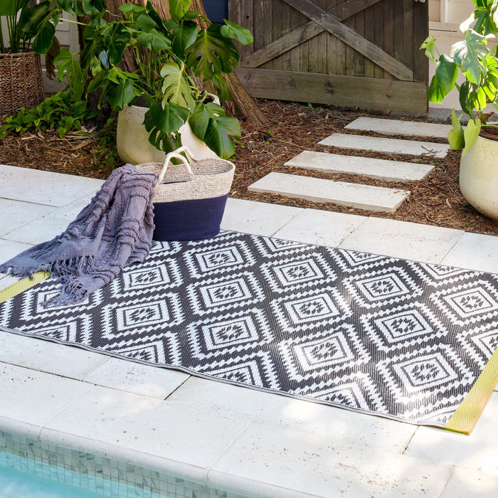 Valencia - Gray Outdoor Rug for Patio FINAL SALE