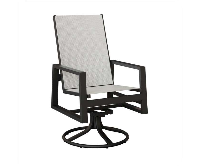 Berlin Gardens Vida High Back Swivel Rocker Dining Chair