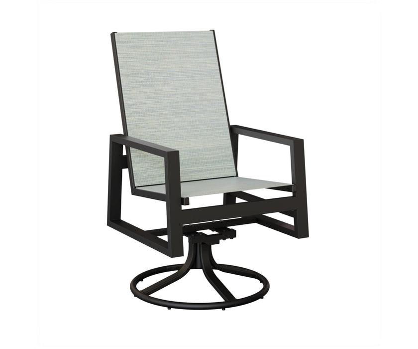 Berlin Gardens Vida High Back Swivel Rocker Dining Chair