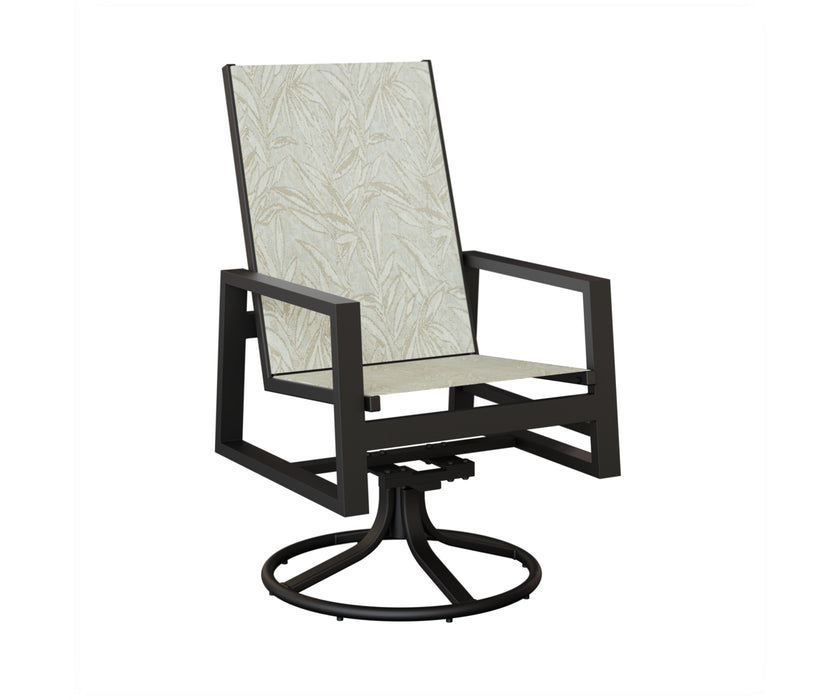Berlin Gardens Vida High Back Swivel Rocker Dining Chair