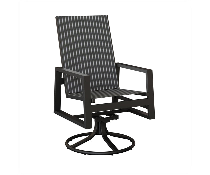 Berlin Gardens Vida High Back Swivel Rocker Dining Chair