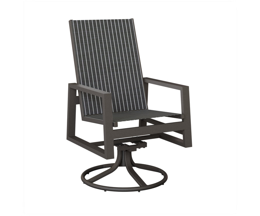 Berlin Gardens Vida High Back Swivel Rocker Dining Chair