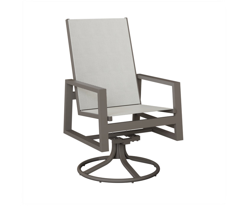 Berlin Gardens Vida High Back Swivel Rocker Dining Chair