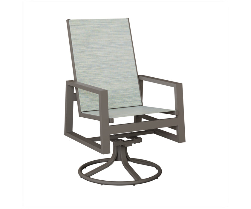Berlin Gardens Vida High Back Swivel Rocker Dining Chair