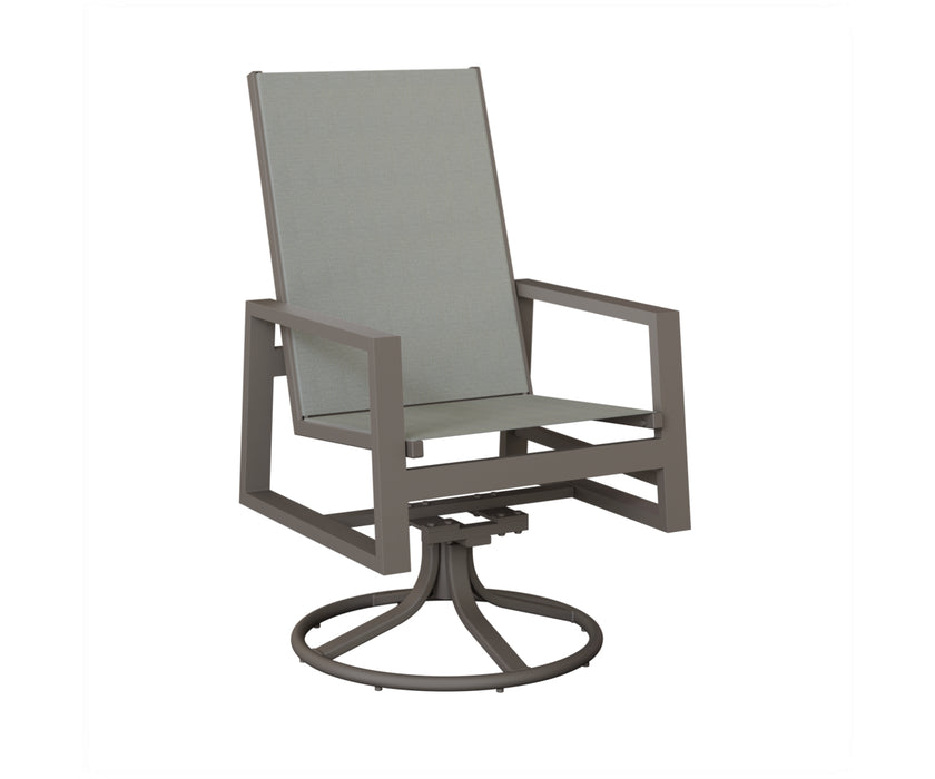 Berlin Gardens Vida High Back Swivel Rocker Dining Chair
