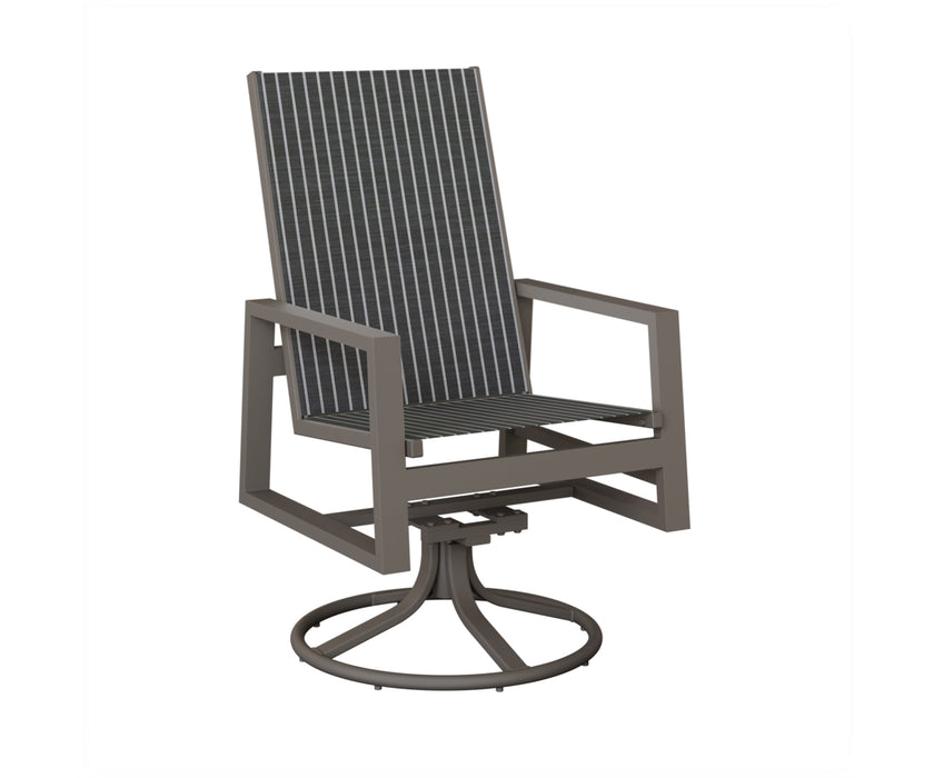 Berlin Gardens Vida High Back Swivel Rocker Dining Chair