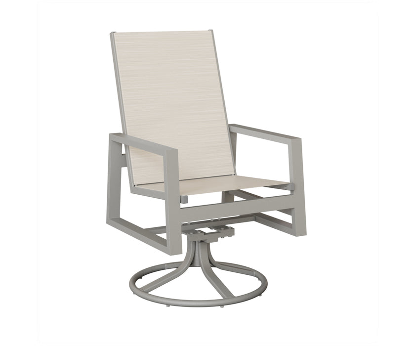 Berlin Gardens Vida High Back Swivel Rocker Dining Chair