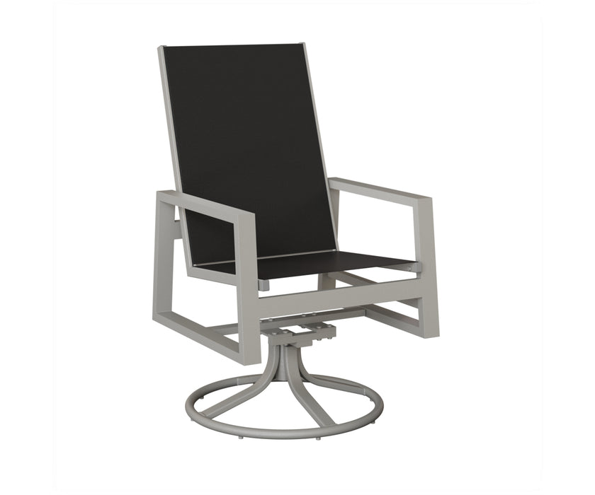 Berlin Gardens Vida High Back Swivel Rocker Dining Chair